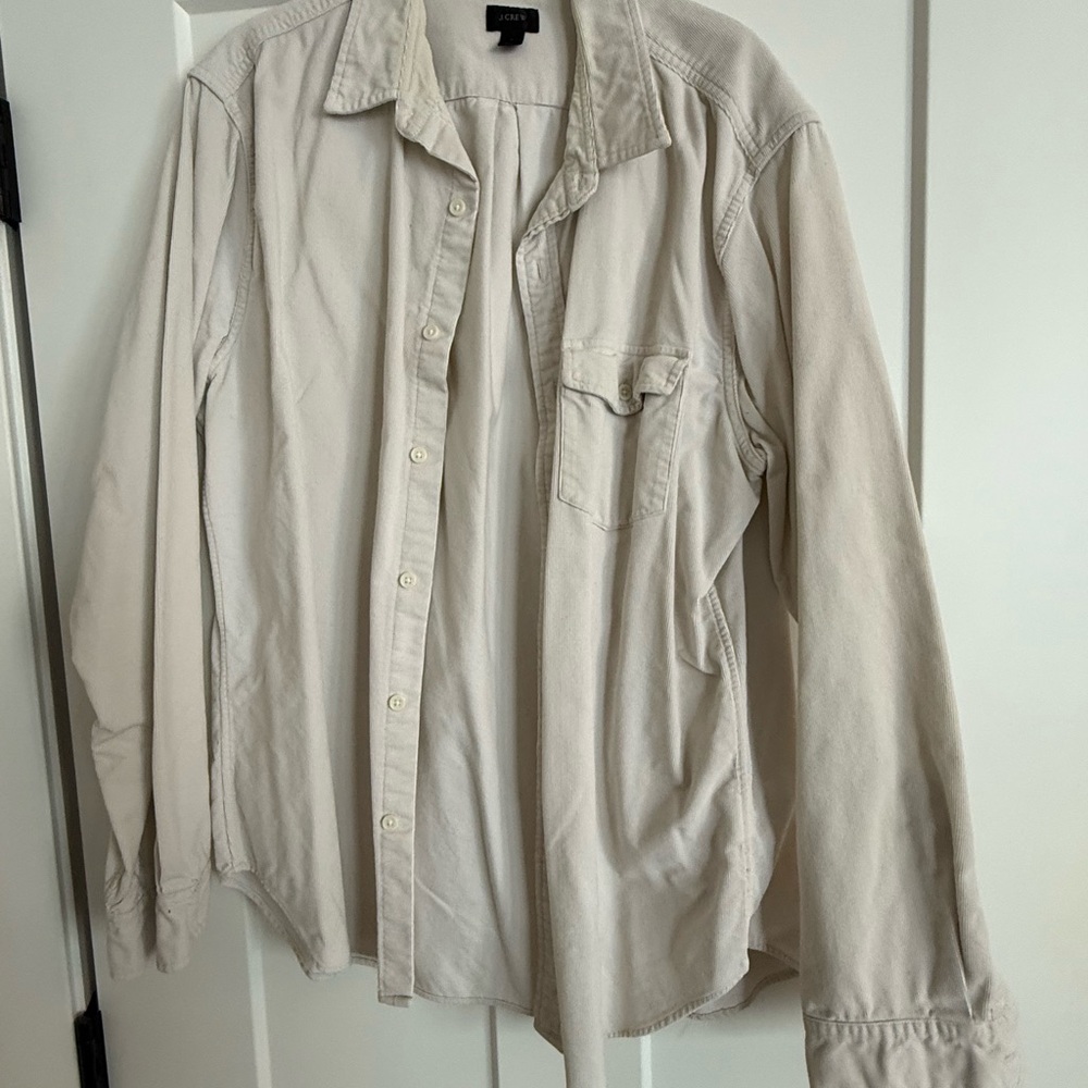 J. Crew Men's Light Tan Shirt Jacket